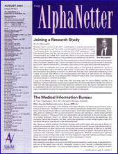 August 2001 Newsletter